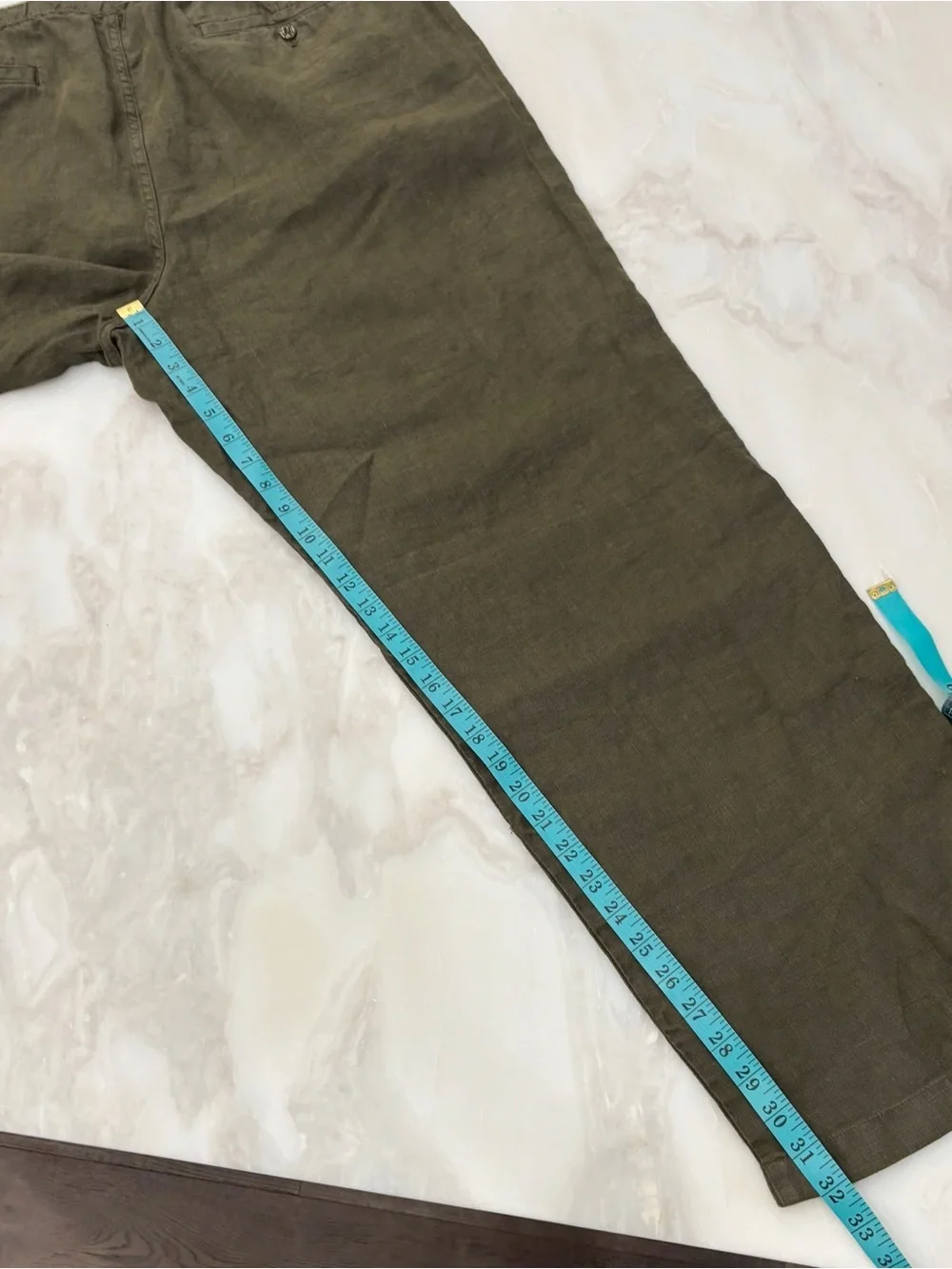Todd Snyder Men’s Relaxed Linen Leisure Pant Size XXL Olive New